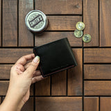 Classic Bi-Fold Wallet w/ Coin Pocket - Carbon Black