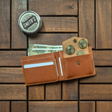 Classic Bi-Fold Wallet w/ Coin Pocket - Honey Tan