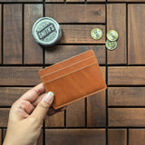 Leather Card Wallet - Honey Tan