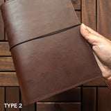 RS // Cognac Brown TN + Docket Journal Cover - A5