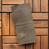 RS // Safari Brown w/ Waffle Pocket & Camo Suede TN Journal Cover - Slim